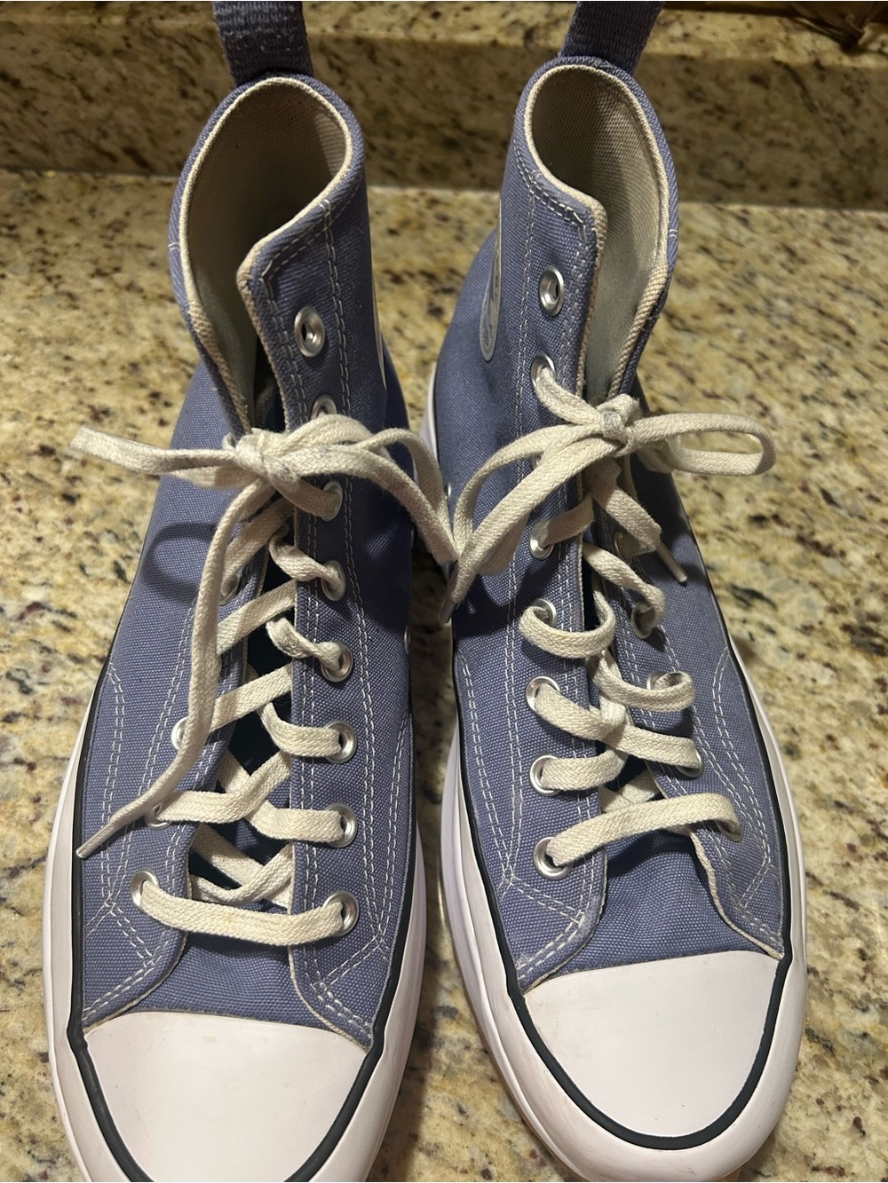 Converse Run Star Hike High top platform sneakers in Slate Lilac. Mens 10 EUC